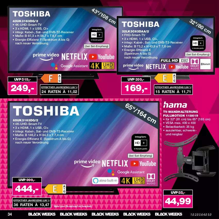 Aktueller Prospekt Real - von 20.11 bis 25.11.2023 - strona 34 - produkty: dvb, DVB-T, ente, HDMI, Receiver, rum, Spektrum, Ti, uhd, usb, wandhalterung