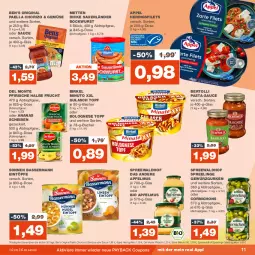 Gazetka promocyjna Real - Gazetka - ważna od 25.11 do 25.11.2023 - strona 11 - produkty: ananas, apfel, apfelmus, auer, Becher, Ben’s Original, bertolli, bio, birkel, bockwurst, bolognese, chorizo, coupon, coupons, Dicke Sauerländer Bockwurst, eintöpfe, eis, filet, filets, frucht, gewürz, Gewürzgurke, gewürzgurken, gin, gulasch, gurke, gurken, hering, Herings, heringsfilets, Mett, metten, monte, paella, pasta, pasta-sauce, payback, pfirsich, pfirsiche, reis, ring, sauce, spreewaldhof, Ti, topf, wurst, ZTE, zucker