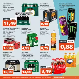 Gazetka promocyjna Real - Gazetka - ważna od 25.11 do 25.11.2023 - strona 19 - produkty: Astra, bier, bitburger, bitburger pils, burger, coca-cola, cola, drink, eis, energy drink, franziskaner, hasseröder, heineken, LG, monster, pils, pilsener, premium pils, Rockstar, Ti, tyskie, urtyp, veltins, veltins pilsener, weissbier