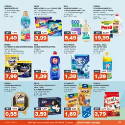 Gazetka promocyjna Real - Gazetka - ważna od 25.11 do 25.11.2023 - strona 23 - produkty: aktiv gel, aust, coupon, coupons, eis, felix, Finish, frolic, geschirr, geschirrspülmittel, gin, HP, hundenahrung, katzennahrung, kraft, mac, megaperls, payback, persil, pril, reiniger, reis, Schal, Schale, sheba, spee, spülmittel, Ti, vernel, vita, vitakraft, vollwaschmittel, waschmittel, Waschpulver, wc frisch, weichspüler, ZTE