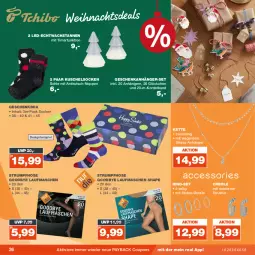 Gazetka promocyjna Real - Gazetka - ważna od 25.11 do 25.11.2023 - strona 26 - produkty: Anhänger, coupon, coupons, eis, Geschenkbox, hose, Kette, Kuschelsocken, Mode, payback, ring, rum, socken, Strumpfhose, Ti, timer