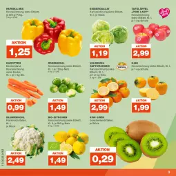 Gazetka promocyjna Real - Gazetka - ważna od 25.11 do 25.11.2023 - strona 3 - produkty: beutel, bio, bio-zitronen, blume, blumen, blumenkohl, eis, eisbergsalat, Kaki, karotten, kiwi, orange, orangen, paprika, Pink Lady, rosen, Rosenkohl, saft, Saftorangen, salat, Schal, Schale, tafeläpfel, Ti, valensina, zitrone, zitronen