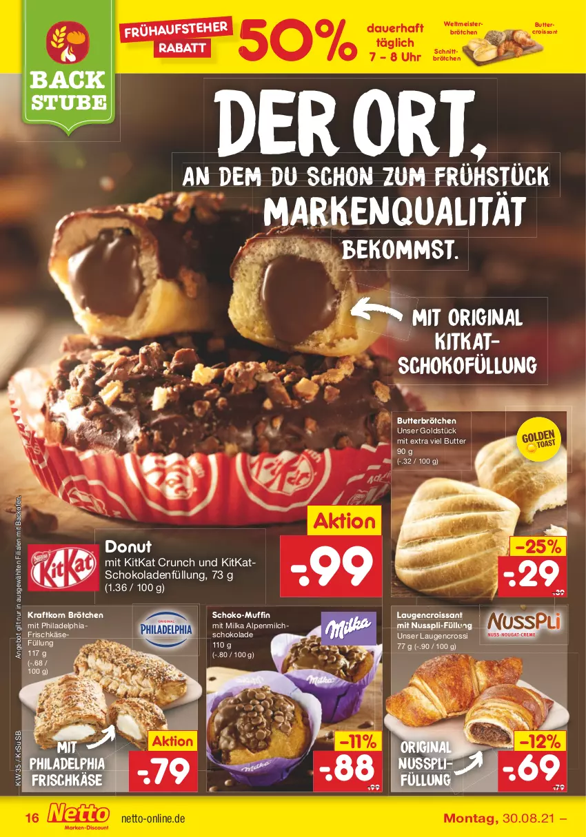 Aktueller Prospekt Netto Marken-Discount - Filial Angebote - von 30.08 bis 04.09.2021 - strona 16