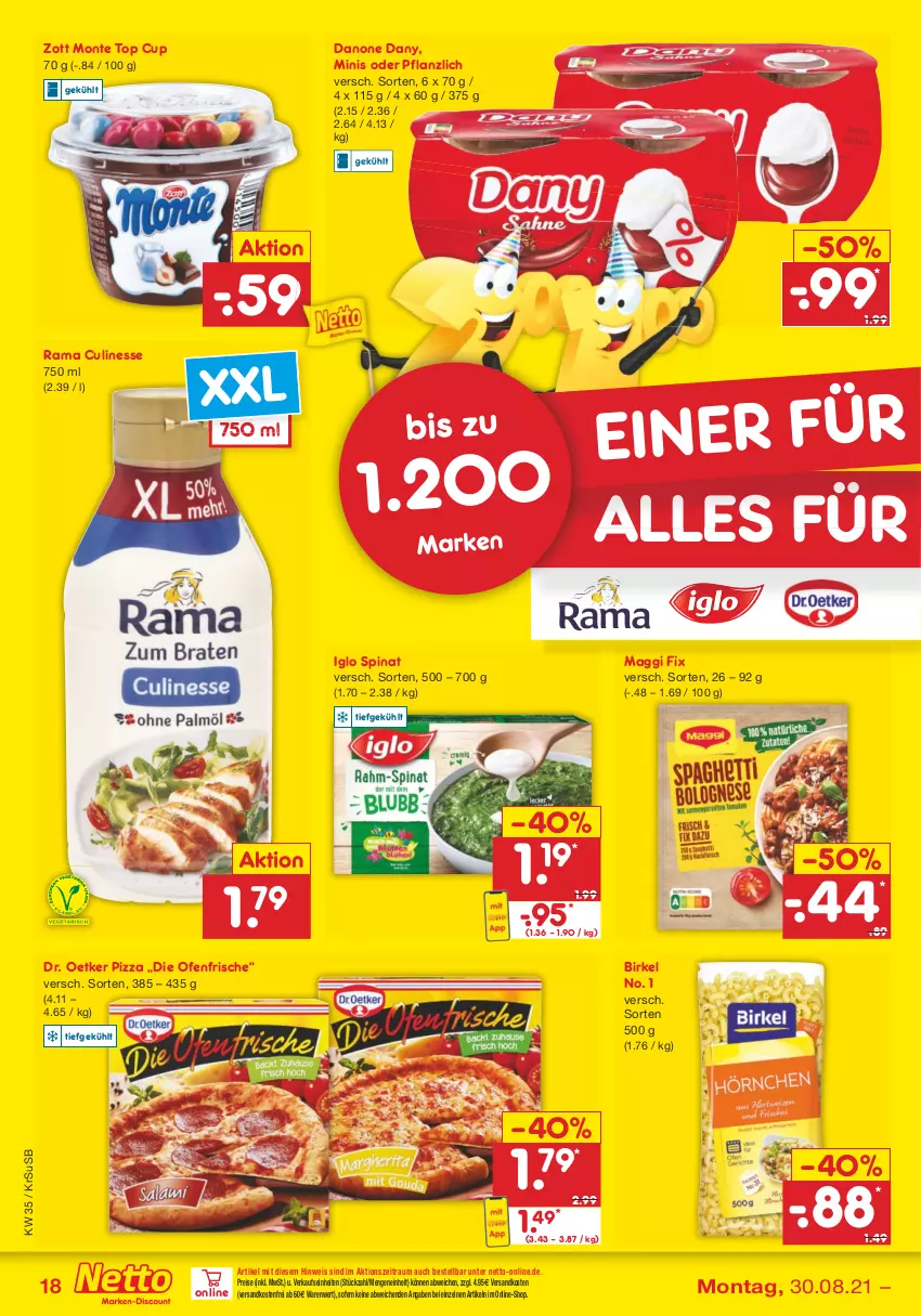 Aktueller Prospekt Netto Marken-Discount - Filial Angebote - von 30.08 bis 04.09.2021 - strona 18