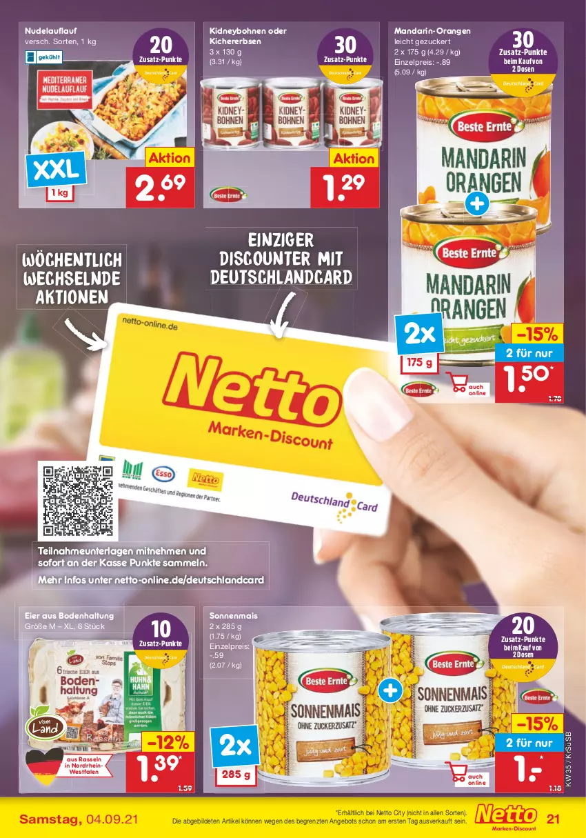 Aktueller Prospekt Netto Marken-Discount - Filial Angebote - von 30.08 bis 04.09.2021 - strona 21