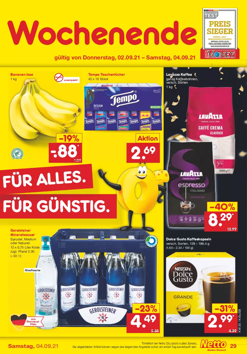 Aktueller Prospekt Netto Marken-Discount - Filial Angebote - von 30.08 bis 04.09.2021 - strona 29