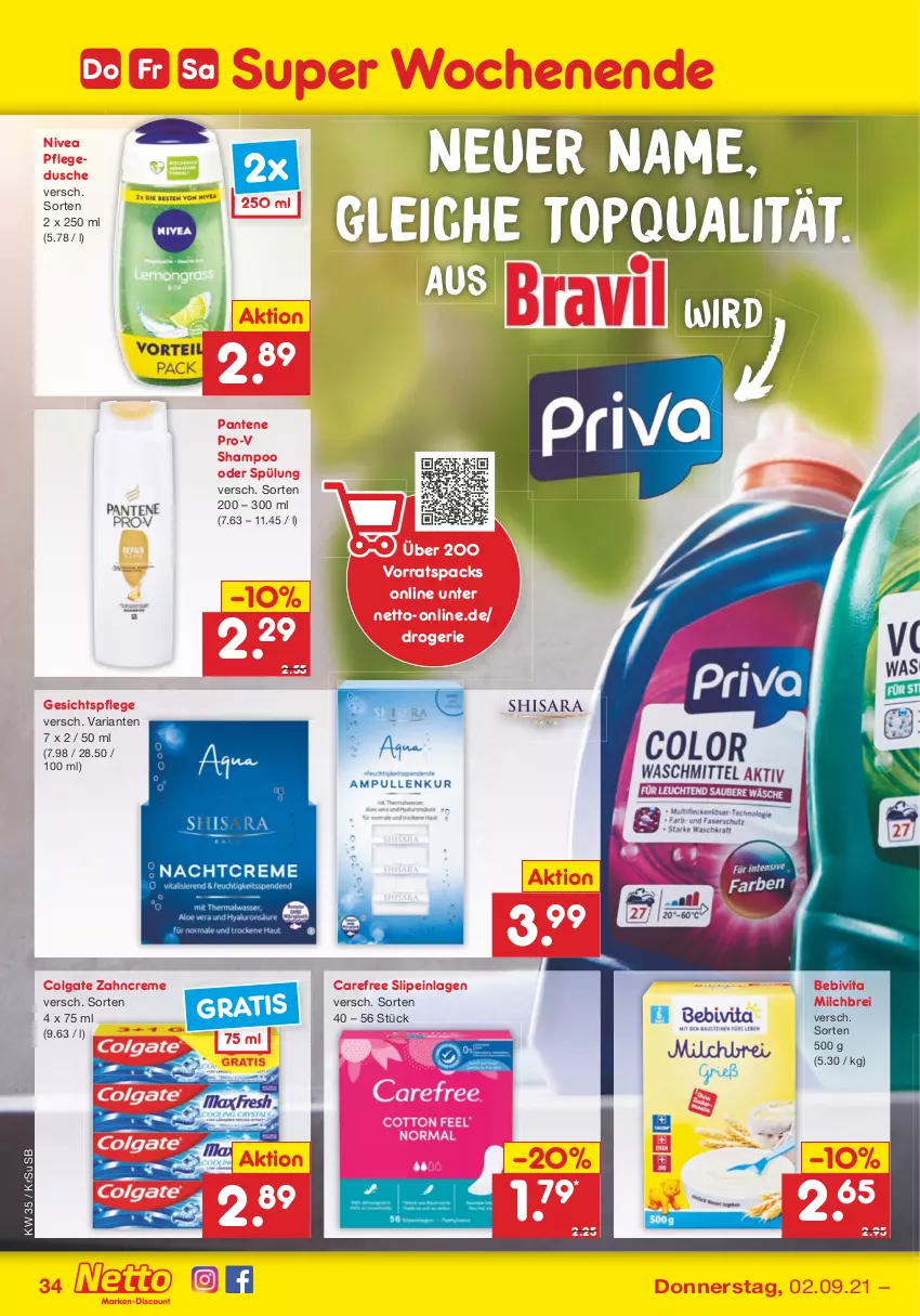 Aktueller Prospekt Netto Marken-Discount - Filial Angebote - von 30.08 bis 04.09.2021 - strona 34