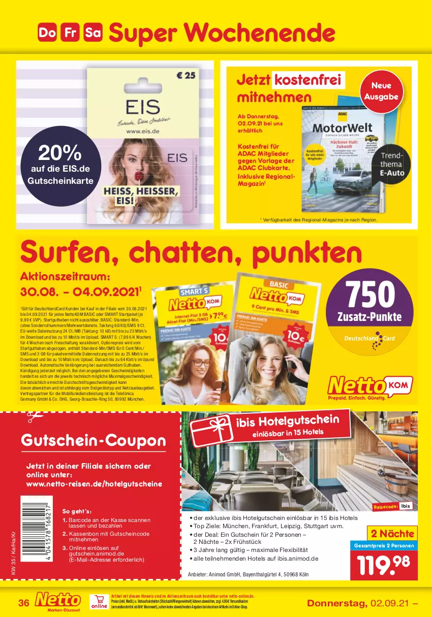 Aktueller Prospekt Netto Marken-Discount - Filial Angebote - von 30.08 bis 04.09.2021 - strona 36