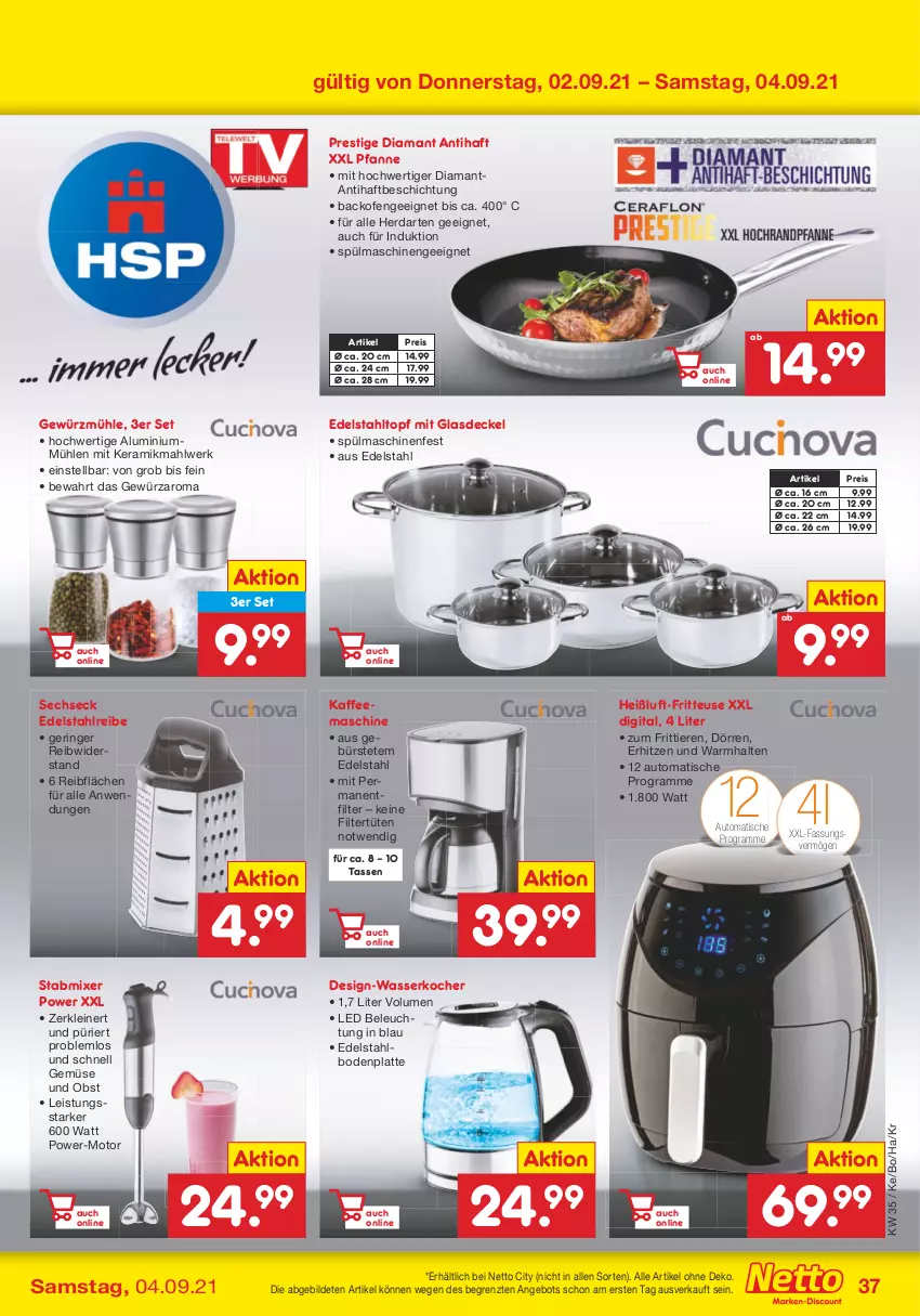 Aktueller Prospekt Netto Marken-Discount - Filial Angebote - von 30.08 bis 04.09.2021 - strona 37