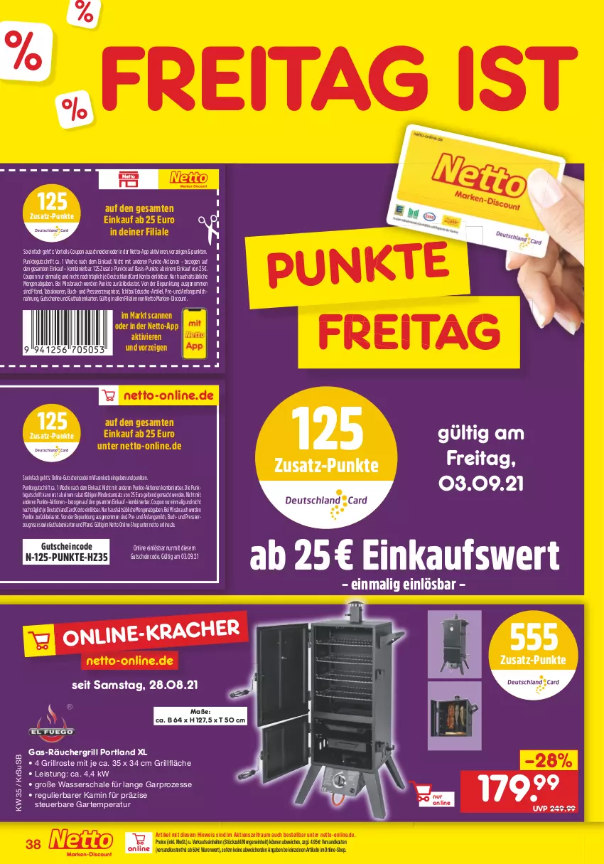 Aktueller Prospekt Netto Marken-Discount - Filial Angebote - von 30.08 bis 04.09.2021 - strona 38