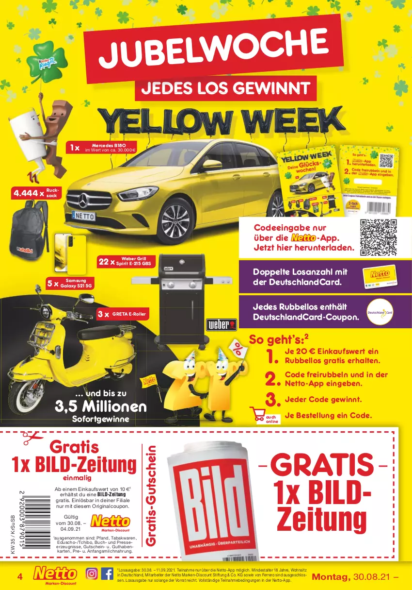 Aktueller Prospekt Netto Marken-Discount - Filial Angebote - von 30.08 bis 04.09.2021 - strona 4