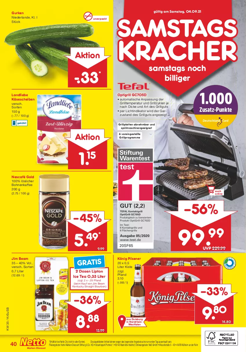 Aktueller Prospekt Netto Marken-Discount - Filial Angebote - von 30.08 bis 04.09.2021 - strona 40