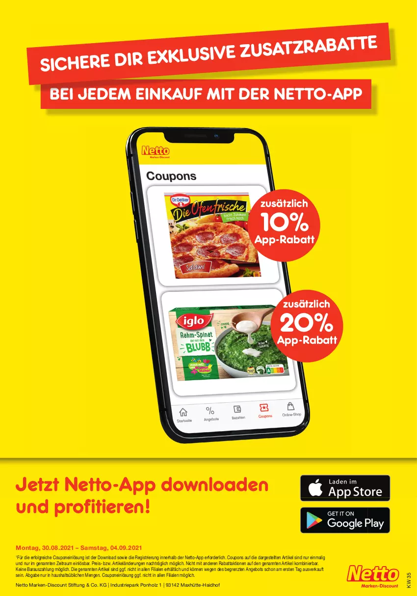 Aktueller Prospekt Netto Marken-Discount - Filial Angebote - von 30.08 bis 04.09.2021 - strona 41