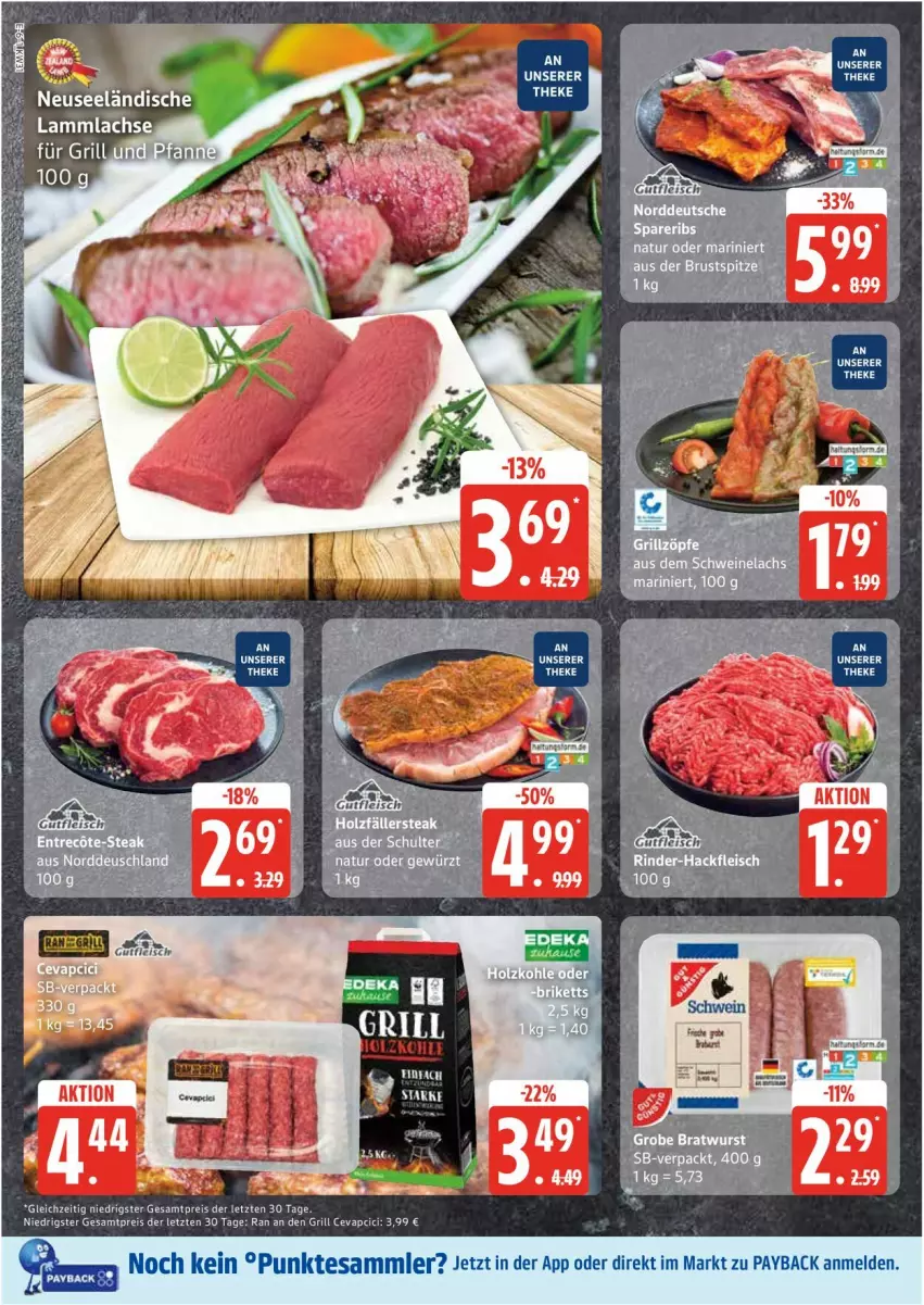 Aktueller Prospekt Edeka - Prospekte - von 28.07 bis 02.08.2025 - strona 10 - produkty: cevapcici, eis, grill, malz, payback, reis, tesa, Ti, ZTE