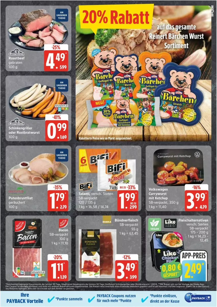 Aktueller Prospekt Edeka - Prospekte - von 28.07 bis 02.08.2025 - strona 11 - produkty: bratwurst, coupon, coupons, deka, eis, elle, fleisch, gutfleisch, payback, reis, rostbratwurst, Ti, wurst, ZTE