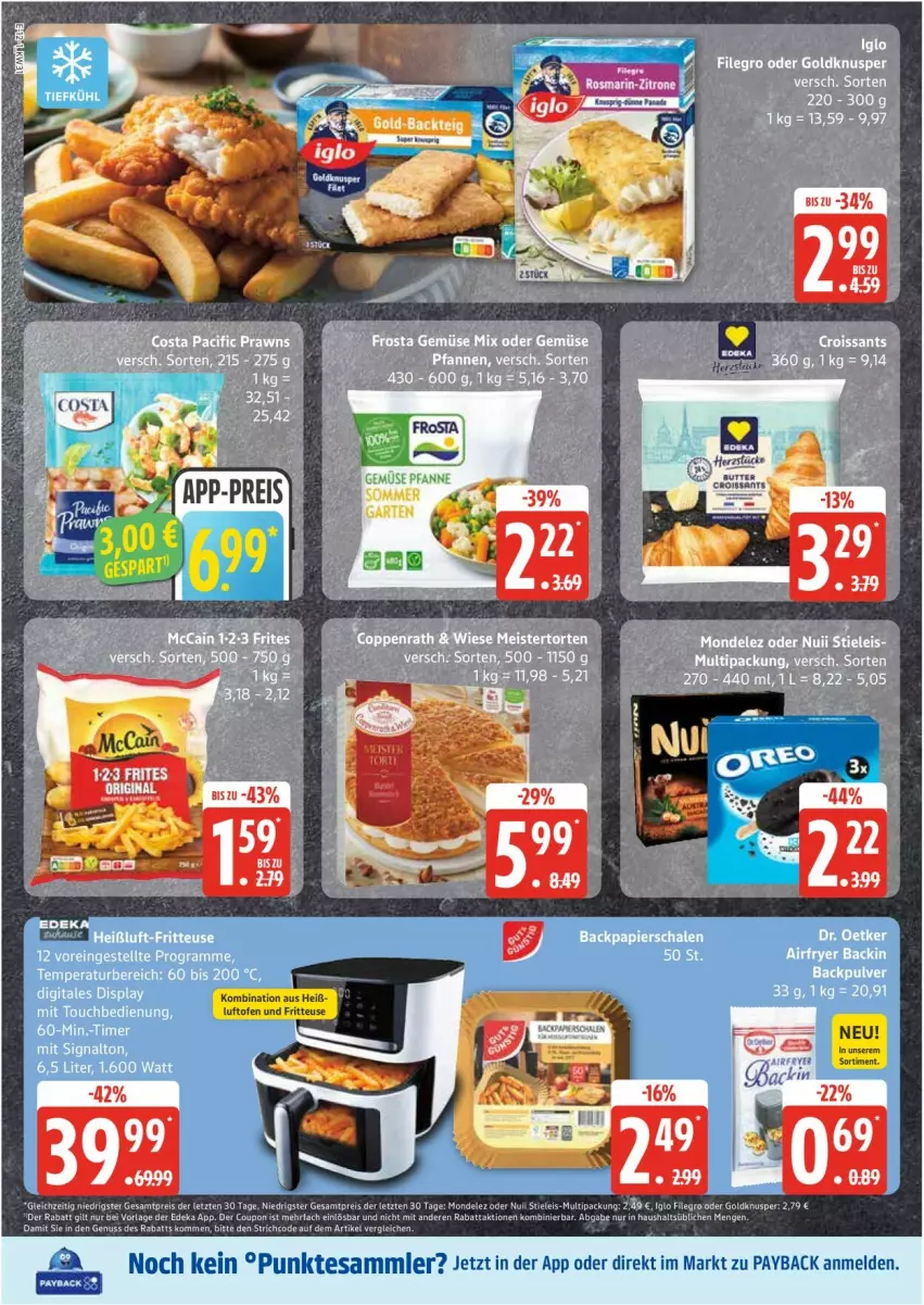 Aktueller Prospekt Edeka - Prospekte - von 28.07 bis 02.08.2025 - strona 16 - produkty: coupon, deka, eis, filegro, fritteuse, mondelez, nuii, nuss, Ofen, payback, reis, stieleis, tesa, Ti, ZTE