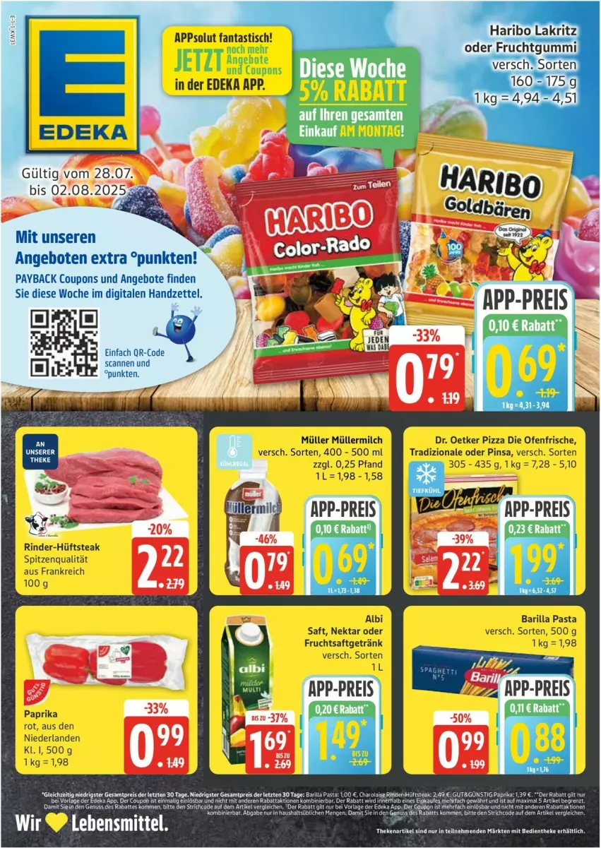 Aktueller Prospekt Edeka - Prospekte - von 28.07 bis 02.08.2025 - strona 5 - produkty: angebot, angebote, coupon, coupons, deka, frucht, fruchtgummi, haribo, Lakritz, lebensmittel, Ti