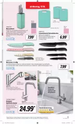 Gazetka promocyjna Lidl - Weihnachts-Magazin - Gazetka - ważna od 31.12 do 31.12.2022 - strona 19 - produkty: angebot, armatur, brause, brot, dell, edelstahl, eis, elle, ernesto, handbrause, messer, messerblock, Messerset, Mode, reis, Ria, Schere, schlauch, schneidebrett, spülmaschinen, Ti, tisch, und gemüse, wasser, weck, ZTE