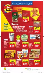 Gazetka promocyjna Lidl - Weihnachts-Magazin - Gazetka - ważna od 31.12 do 31.12.2022 - strona 34 - produkty: alpro, bresso, delice, dulano, duplo, eis, elle, ferrero, joghur, joghurt, kaffee, Kinder, Kinder Delice, kinder riegel, mac, melitta, ndk, nestlé, reis, riegel, Schal, Schale, schinken, schnäppchen, soja, teller, Ti, würfel