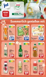 Gazetka promocyjna Rewe - Prospekte - Gazetka - ważna od 13.06 do 13.06.2022 - strona 24 - produkty: apfel, apfelsaft, Apfelschorle, beere, bio, Blüte, bourbon, bourbon vanille, eis, eistee, erdbeere, grana, granatapfel, haselnuss, holunder, holunderblüte, hörnchen, ingwer, limette, limo, melone, merl, Mett, minze, nuss, pfirsich, Rana, reis, rewe bio, saft, schorle, sirup, tee, Ti, tiefpreis, vanille, wasser, wassermelone, zitrone