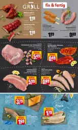 Gazetka promocyjna Rewe - Prospekte - Gazetka - ważna od 13.06 do 13.06.2022 - strona 4 - produkty: axe, braten, bratwurst, eis, filet, filets, fisch, fleisch, Frische Hähnchen, gewürz, grill, grobe bratwurst, gulasch, Haxe, Holz, holzfällersteaks, ideal zum grillen, lachs, lack, omega, pfanne, Rauch, rind, rinder, saft, salsiccia, schinken, schinkenbraten, schnitten, schnitzel, schwein, schweine, schweineschnitzel, spare ribs, steak, steaks, Ti, tuc, wein, weine, wurst, Zander