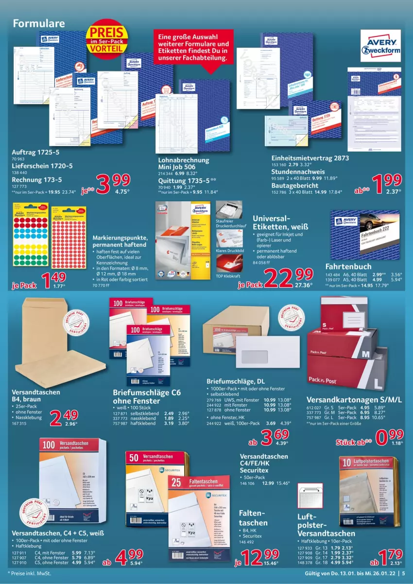 Aktueller Prospekt Selgros - Vorschau:
            Buero - von 13.01 bis 26.01.2022 - strona 5 - produkty: Abtei, Bau, brie, buch, eier, eis, elle, fenster, Kette, ndk, reis, Ritex, Tasche, taschen, Ti