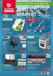 Gazetka promocyjna Selgros - Vorschau:
            Buero - Gazetka - ważna od 26.01 do 26.01.2022 - strona 1 - produkty: celeron, Intel, intertek, jbl, leitz, LG, Roller, Ti