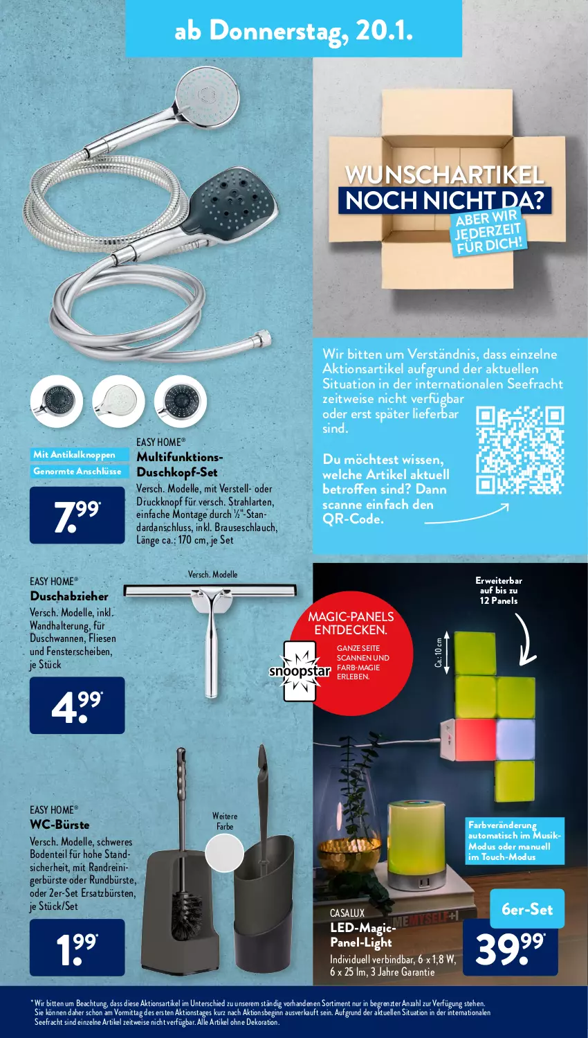 Aktueller Prospekt AldiSud - ALDI Aktuell - von 17.01 bis 22.01.2022 - strona 33 - produkty: alle artikel ohne dekoration, auto, brause, brauseschlauch, bürste, bürsten, decke, dekoration, dell, eis, elle, ente, fenster, gin, Mode, reiniger, Rundbürste, rwe, schlauch, Ti, tisch, wandhalterung, Wanne, WC-Bürste, ZTE