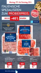 Gazetka promocyjna AldiSud - ALDI Aktuell - Gazetka - ważna od 22.01 do 22.01.2022 - strona 10 - produkty: aldi, antipasti, asti, bier, cin, dell, eis, elle, gin, mortadella, nuss, olive, oliven, olivenöl, primitivo, prosciutto, prosciutto cotto, reis, rezept, rezepte, rosato, salami, Spezi, Ti