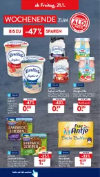 Gazetka promocyjna AldiSud - ALDI Aktuell - Gazetka - ważna od 22.01 do 22.01.2022 - strona 36 - produkty: aldi, almighur, almighurt, aprikose, Becher, beere, beste butter, bio, butter, butterkäse, ehrmann, eis, frau antje, frucht, heidelbeere, hochland, joghur, joghurt, Käse, kirsch, kirsche, knallerpreis, landliebe, landliebe joghurt, LG, reis, sandwich, sandwich-scheiben