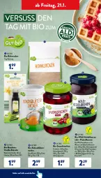 Gazetka promocyjna AldiSud - ALDI Aktuell - Gazetka - ważna od 22.01 do 22.01.2022 - strona 46 - produkty: aldi, auer, beere, beeren, bio, Blüte, bourbon, bourbonvanille, eis, flasche, heidelbeere, heidelbeeren, kirsch, kirsche, kirschen, kokos, reis, rohrzucker, saft, sauerkirschen, vanille, wasser, Wild, zucker