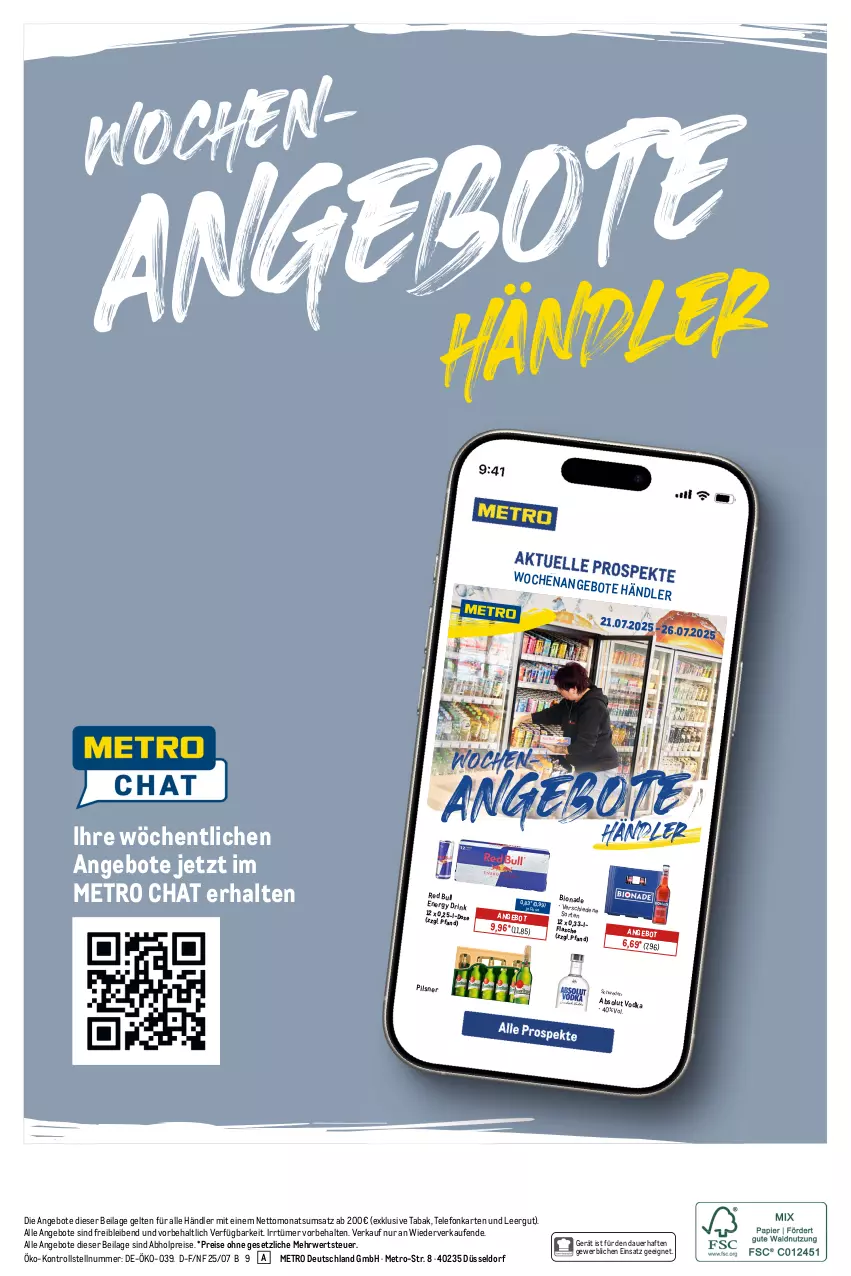 Aktueller Prospekt Metro - Monats-Mix - von 01.09 bis 30.09.2025 - strona 20 - produkty: abholpreise, angebot, angebote, auer, bio, bionade, drink, eis, energy drink, flasche, ilag, Metro, pils, pilsner, red bull, reis, rwe, telefon