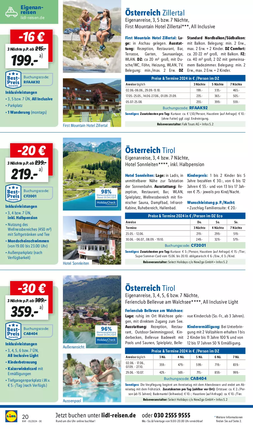 Aktueller Prospekt Lidl - Mai Reise-Highlights - von 27.04 bis 31.05.2024 - strona 20 - produkty: aust, axe, Bad, Bademantel, buch, eier, eis, elle, Garten, getränk, getränke, gin, inklusivleistungen, Kaiser, Kinder, kurtaxe, Mantel, pool, Reinigung, reis, reiseveranstalter, rezept, senf, Stier, tee, Ti, Tiere, uhr, wellnessbereich