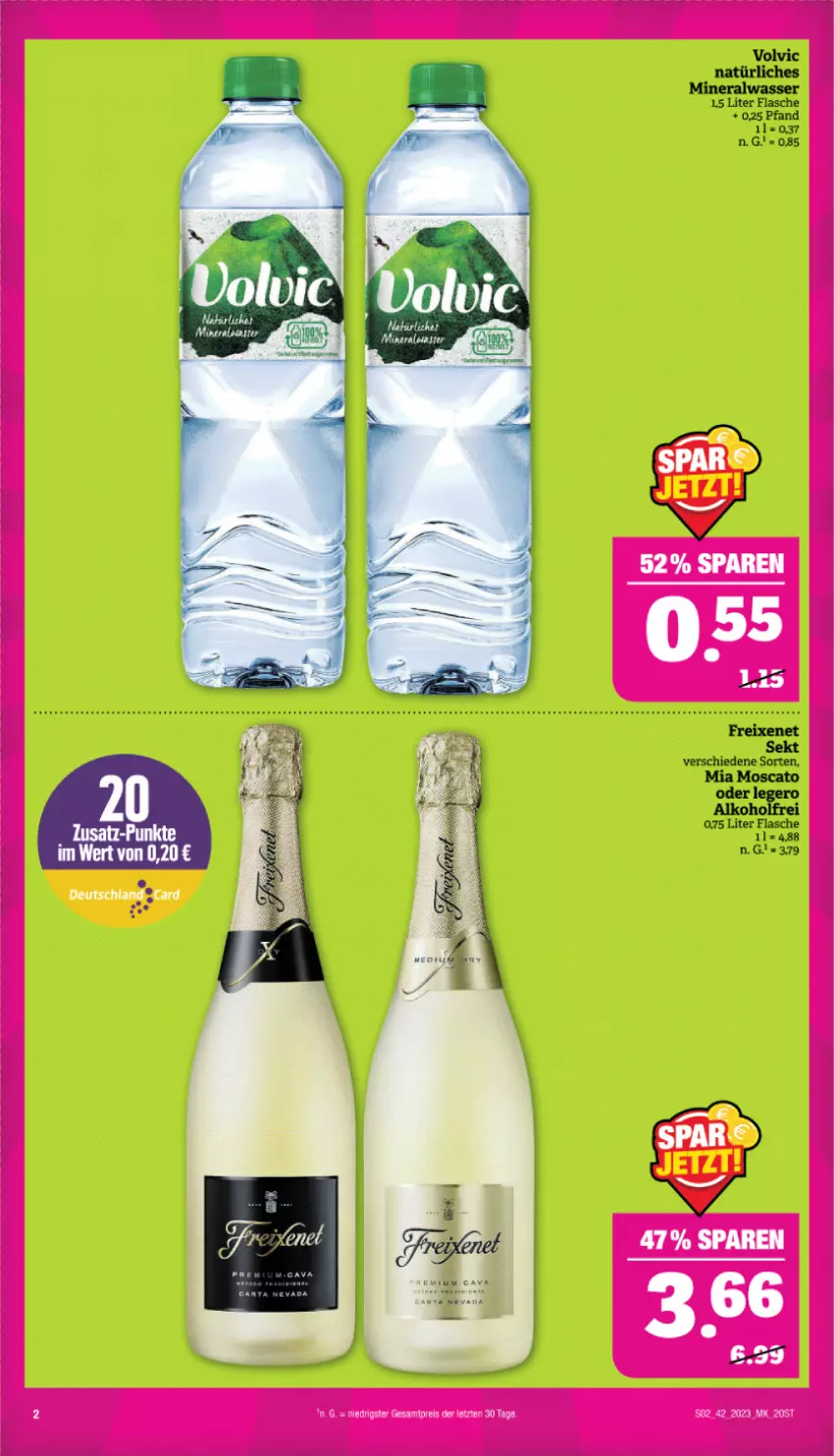 Aktueller Prospekt Marktkauf - Prospekt - von 15.10 bis 21.10.2023 - strona 2 - produkty: flasche, volvic