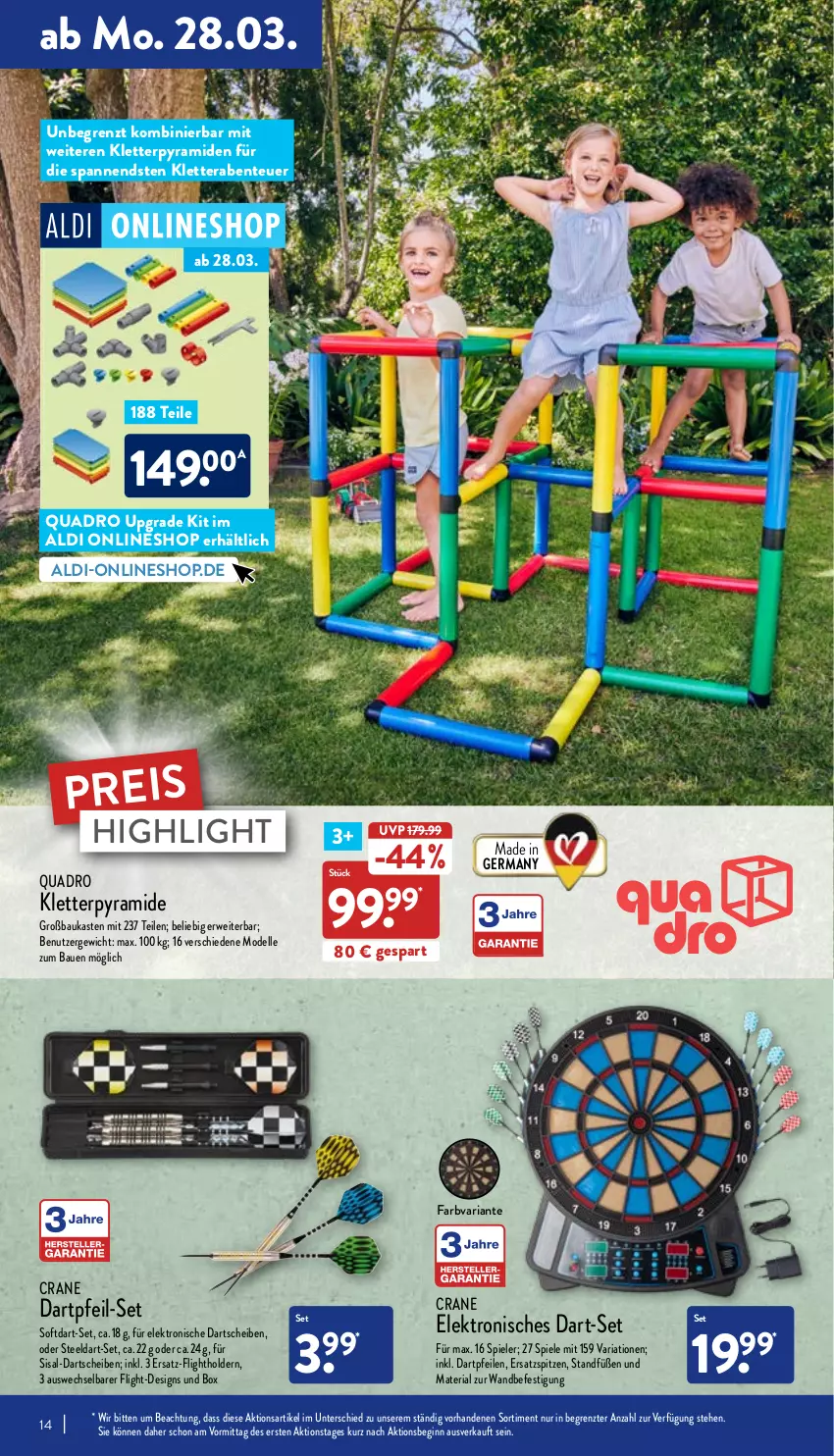 Aktueller Prospekt Aldi Nord - Aldi-Aktuell - von 28.03 bis 02.04.2022 - strona 14 - produkty: aldi, Bau, dell, eis, Elektro, elle, ente, Germ, gin, Mode, quad, Quadro, reis, Ria, rwe, Spiele, tee, Ti, ZTE