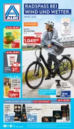 Gazetka promocyjna Aldi Nord - Aldi-Aktuell - Gazetka - ważna od 02.04 do 02.04.2022 - strona 1 - produkty: aldi, E-Bike, Fahrrad, ferrero, flasche, gin, hochdruckreiniger, kleid, Kleidung, mango, parmigiano, parmigiano reggiano, pralinen, prophete, raffaello, reggiano, reiniger, Ti, Trüffel, ZTE