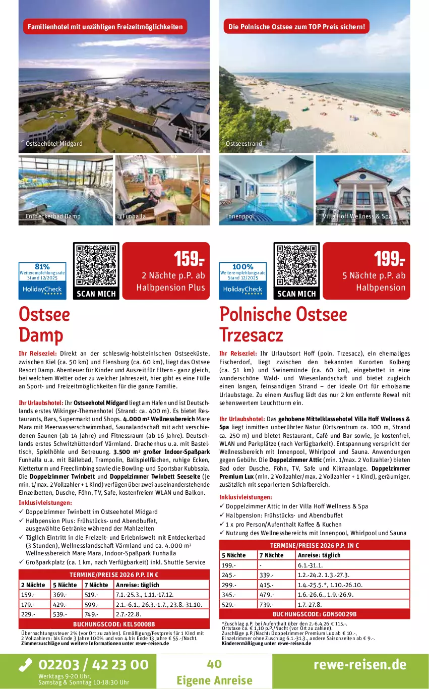 Aktueller Prospekt Rewe Reisen - Reiseprospekt - von 19.12.2025 bis 30.01.2026 - strona 40 - produkty: axe, Bad, ball, bett, Betten, buch, decke, dusche, eis, ente, fisch, fische, Fischer, getränk, getränke, inklusivleistungen, innenpool, kaffee, Kinder, kuchen, Meerwasser, natur, pool, reis, rum, sac, Sport, Ti, tisch, Trampolin, uhr, wasser, wellnessbereich, Whirlpool