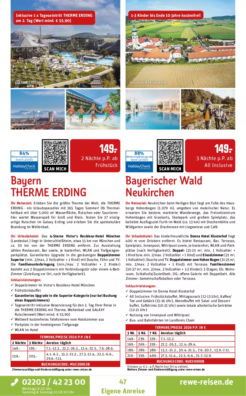 Aktueller Prospekt Rewe Reisen - Reiseprospekt - von 19.12.2025 bis 30.01.2026 - strona 47 - produkty: alkohol, alkoholische getränke, axe, Bad, bett, buch, dessert, drink, drinks, dusche, eis, elle, Garten, getränk, getränke, inklusivleistungen, innenpool, kaffee, Kinder, Liege, natur, ndk, pool, reis, ring, rum, rwe, salat, schlafsofa, snack, Sofa, tee, telefon, Ti, uhr, usb, wasser, Whirlpool, Wild