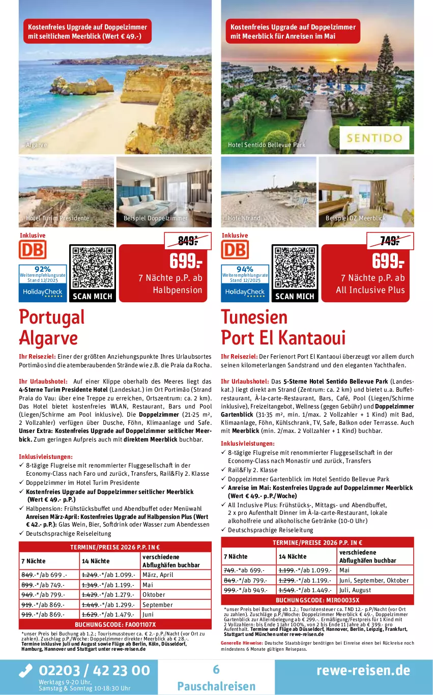 Aktueller Prospekt Rewe Reisen - Reiseprospekt - von 19.12.2025 bis 30.01.2026 - strona 6 - produkty: alkohol, alkoholische getränke, angebot, asti, Bad, bier, buch, deutschsprachige reiseleitung, drink, dusche, eis, elle, ente, Garten, getränk, getränke, inklusivleistungen, kühlschrank, LG, Liege, pool, pril, reis, rel, ring, rum, Schal, schirme, Schrank, Ti, uhr, wasser, wein