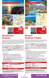 Gazetka promocyjna Rewe Reisen - Reiseprospekt - Gazetka - ważna od 30.01 do 30.01.2026 - strona 15 - produkty: Bad, buch, decke, deutschsprachige reiseleitung, dusche, eis, elle, erde, inklusivleistungen, latte, leine, Nordsee, Persona, pool, pril, Rana, reis, rel, ring, rwe, Ti, uhr, wein