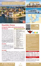 Gazetka promocyjna Rewe Reisen - Reiseprospekt - Gazetka - ważna od 30.01 do 30.01.2026 - strona 31 - produkty: auer, Bad, balkonkabine, ball, bett, Betten, body, buch, dusche, eis, elle, erde, fenster, getränk, getränke, gin, inklusivleistungen, leine, LG, meerblickkabine, Metro, Mode, natur, Persona, pool, reis, reiseverlauf, rel, Rhus, roba, rwe, SANTE, Sport, steak, Sushi, Thea, Ti, tisch, uhr, usb
