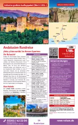 Gazetka promocyjna Rewe Reisen - Reiseprospekt - Gazetka - ważna od 30.01 do 30.01.2026 - strona 56 - produkty: asti, Bau, buch, decke, deutschsprachige reiseleitung, dusche, eis, elle, gin, grana, inklusivleistungen, Metro, pril, Rana, reis, reiseverlauf, rel, rezept, Ria, Ti, tisch, uhr, wein, Yo