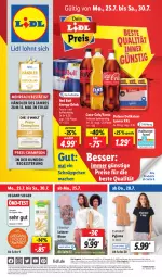 Gazetka promocyjna Lidl - Aktionsprospekt - Gazetka - ważna od 30.07 do 30.07.2022 - strona 1 - produkty: angebot, angebote, Bad, bio, bluse, champion, coca-cola, cola, discount, drink, dulano, eis, elle, energy drink, erde, esmara, fanta, hafer, lebensmittel, leine, LG, Liege, lyoner, mac, pril, Pyjama, Rauch, red bull, reis, schnäppchen, teller, Ti, Yo, ZTE