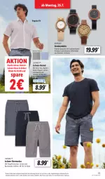 Gazetka promocyjna Lidl - Aktionsprospekt - Gazetka - ważna od 30.07 do 30.07.2022 - strona 15 - produkty: angebot, Armband, Armbanduhr, Bau, baumwolle, bermuda, bermudas, dell, eis, elle, hemd, Holz, hose, leine, livergy, Mode, reis, Tasche, taschen, Ti, uhr, wolle, ZTE