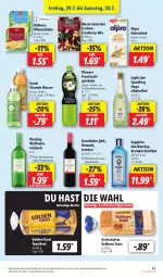 Gazetka promocyjna Lidl - Aktionsprospekt - Gazetka - ważna od 30.07 do 30.07.2022 - strona 43 - produkty: aktionspreis, alesto, alkohol, alpro, angebot, Bona, brot, Cashew, cranberry, dornfelder, drink, eis, frucht, fruchtsaft, fruchtsaftgetränk, getränk, getränke, gin, golden toast, grafschafter, hafer, Haferdrink, hugo, korn, Milbona, pfanne, Pfanner, reis, riesling, rotwein, saft, sapphire, Ti, toast, Toastbrot, vita, wasser, wein, Weißwein, ZTE