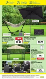 Gazetka promocyjna Lidl - Aktionsprospekt - Gazetka - ważna od 30.07 do 30.07.2022 - strona 49 - produkty: auer, Balkonset, Bau, baumwolle, beleuchtung, Clin, eis, elle, erde, hängematte, kissen, led-beleuchtung, LG, ndk, ombra, pavillon, recyclingmaterial, reis, rel, Ria, sessel, Stühl, Ti, tisch, uv-schutz, wolle