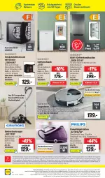 Gazetka promocyjna Lidl - Aktionsprospekt - Gazetka - ważna od 30.07 do 30.07.2022 - strona 54 - produkty: akku, angebot, angebote, auer, Behälter, beleuchtung, bodenstaubsauger, bügel, Bügelstation, dampfbügelstation, eis, elle, erde, flasche, gefrierkombination, gefrierschrank, getränk, getränke, Glastür, küche, kühlschrank, kühlschrank mit, ndk, Pfau, Reinigung, reis, rel, Saugroboter, Schal, Schale, Schrank, silvercrest, staubsauger, telefon, teppich, Ti, uhr, wasser