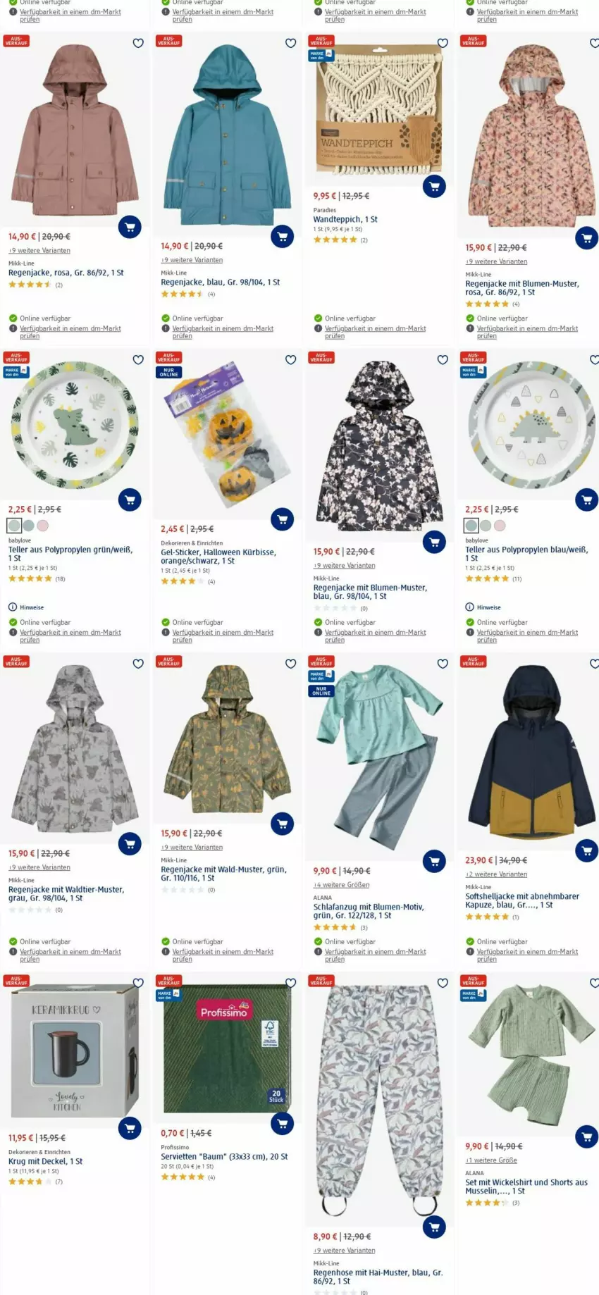 Aktueller Prospekt Dm Drogerie - Prospekte - von 05.02 bis 14.02.2024 - strona 6 - produkty: Anzug, arla, Babylove, Bau, blume, blumen, decke, Deckel, eis, elle, hose, Jacke, Kürbis, orange, Profissimo, Ria, Schlafanzug, Serviette, servietten, shirt, shorts, sim, teller, teppich, Ti, WICK