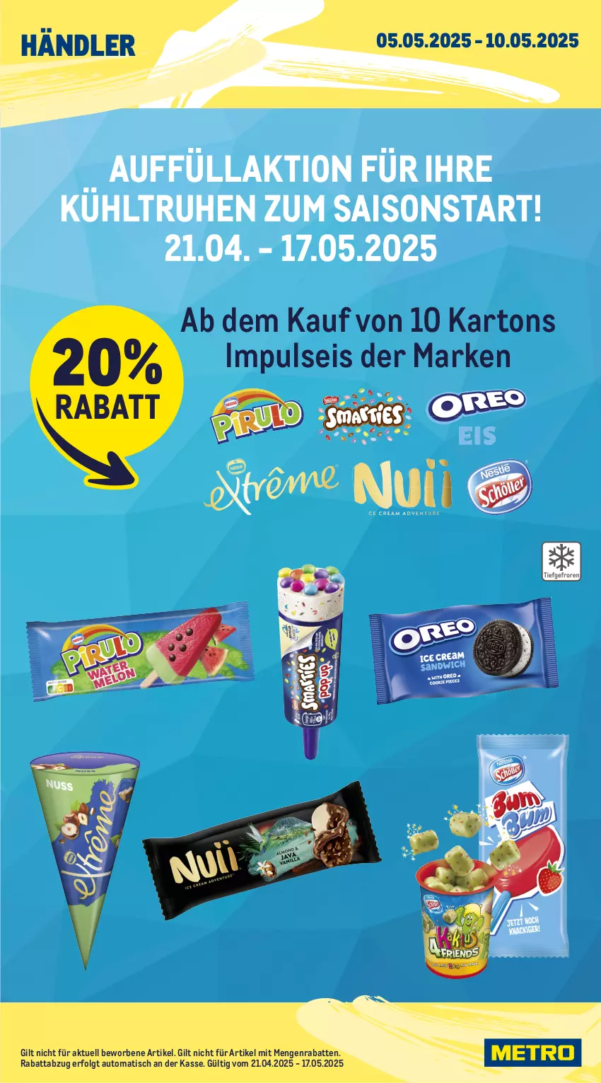 Aktueller Prospekt Metro - Wochen-Angebote Händler - von 05.05 bis 10.05.2025 - strona 3 - produkty: angebot, auto, cuvée, dallmayr, dallmayr prodomo, eis, flasche, frucht, Germ, getränk, getränke, jägermeister, kräuter, kräuterlikör, LG, likör, mac, Meister, merci, mm extra, orange, Palette, prodomo, sekt, Ti, tisch
