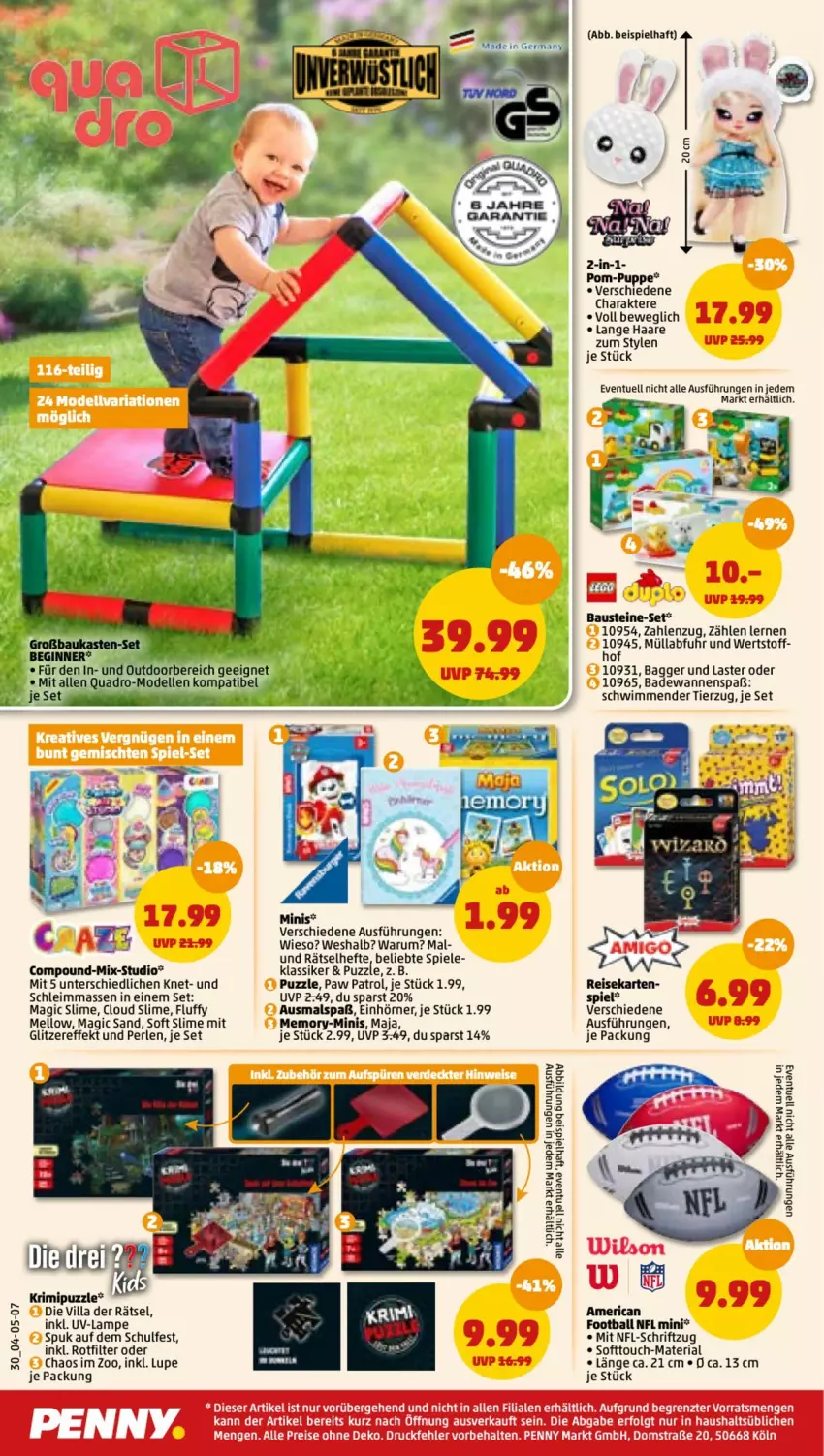 Aktueller Prospekt Penny - Prospekte - von 15.08 bis 20.08.2022 - strona 30 - produkty: aust, Bad, Badewanne, ball, Bau, eis, gin, Hefte, Lampe, LG, Paw Patrol, perlen, Puppe, Puzzle, quad, reis, Ria, rum, Schriftzug, Slime, Spiele, Ti, Wanne, Yo, ZTE